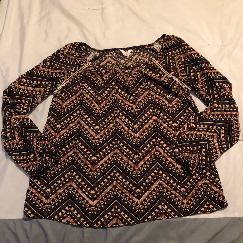 Sun & Shadow Tribal Patterned Blouse